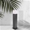 M Ledme - Proiettore da esterno della serie Design, attacco E27, impermeabile IP54, finitura nera. Ideale per giardini, terrazze, ingressi e facciate (lampadina non inclusa).