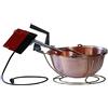 Vigor No marca Vigor Blinky 94100-30 Paiolo con Mescolatore, Rame, Vasca 10 L, Diametro 34 cm