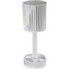 Eglo Lampada da tavolo a LED Lucignano, batteria, senza fili, per interni, di cristallo con paralume, cambio colore RGB, in plastica trasparente, funzione touch, ricaricabile tramite USB
