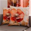PETTI Artigiani Italiani - Coppia di Federe Cuscino 30x30 cm in Microfibra, Cuscini Arredo Camera da Letto, Divano, Salotto, Set 2 Fodere Copricuscino, Federa Floreale 06 9, 100% Made in Italy