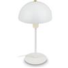 BRILONER - Lampada da comodino con interruttore a cavo, attacco E14, lampada da tavolo, lampada da scrivania, lampada da ufficio, lampada da lettura per letto, luce da lettura, 18 x 35 cm, bianco