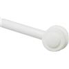 Gardinia Bacchetta per Tendine Nevada, Accorciabile, Metallo/Plastica, Ø 12 mm, Lunghezza: 120 cm, Bianco