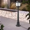 M Ledme - Lampada Da Giardino House Series, IP44 impermeabile, tre attacchi E27, lampada da parete in acciaio nero e vetro per giardino, terrazza o ingresso (lampadina non inclusa)