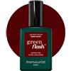 Manucurist smalto semipermanente rosso bordeaux Green Flash Dark Pansy - Smalto per unghie gel - Smalto 12-free, bio-based (84%) - Made in France - 15 ml
