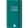 Finocam - Agenda con blocco note DuoBand 2026 1 Giorno Pagina Gennaio 2026 - Dicembre 2026 (12 mesi) Rosso Spagnolo