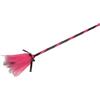 Ciao- Scopa da Strega (85cm, smontabile) con Tulle Bicolore, Rosa/Nero Accessorio Travestimento, Colore, Media, 31456