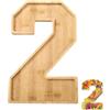 Hayaww vassoio per alimenti con numeri Vassoio con Numeri di Compleanno Festa di Compleanno Riempibile Numero di Cartone Legno Numero per salumi in legno per alimenti (2)