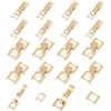 SUPERFINDINGS Set di 1 Chiusure A Scatto in Ottone con 2 Stili, Chiusure Pieghevoli in Ottone Placcato in Oro 3K per Cinturini di Orologi, Collane, Bracciali, Prolunghe per Gioielli Fai-da-Te