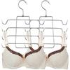 Spldsun 2 Pezzi Canotta Appendiabiti, Grucce Appendiabiti Multistrato, Grucce Salvaspazio Armadio, Richiudibile, per Canottiere, Cami, Reggiseni, Costumi Bagno (Colore Albicocca)