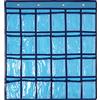 SAVORLIVING Organizer da Parete con 24 Tasche, Portaoggetti da Parete, Ideale per Classi, per Riporre Calcolatrici e Cellulari, Borsa portaoggetti da appendere con 4 Ganci in Metallo, Blu