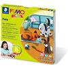 STAEDTLER FIMO Kids Form&Play Pets, Kit Gioco per Creare i propri Animali Preferiti con la Pasta Morbida modellabile FIMO per Bambini, 8034 02 LY