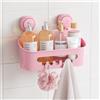 TAILI Mensola Doccia con Ventosa Senza Foratura Scaffale Organizzatore da Bagno a Parete per Shampoo, Lavaggi per il Corpo Portasapone Doccia da Appendere