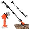 Kensbro Motozappa a Batteria Elettrozappa Fresatrice Elettrica 21V 550W 4 Lame Acciaio Regolazione Velocità Lama Scarificatrice Larghezza 10cm Profondità 10cm 235giri/min Per Giardino Orto Domestico