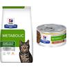 Hill's Prescription Diet 8 kg Hill's Prescription Diet Crocchette per gatti + 6 x 82 g umido gratis! - Metabolic Weight Management Crocchette - Pollo + Metabolic Spezzatino con Pollo umido