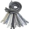 Aerzetix - Set di 8 Cerniere Lampo a Spirale separabili da 80 cm N°5 con cursore - Metallo Nylon Poliestere - Cucitura e Riparazione creazioni Tessili - Colore: tonalità Grigio