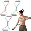 ZYEKIU 3 Pezzi Corda da Trazione a Forma di 8, Elastici Fitness, Body Trimmer, Fascia di Resistenza con Manici, Attrezzi Palestra Casa, per Allenare la Forza di Braccia e Spalle