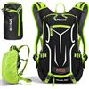 SPGOOD Zaino bici 20L/25L/30L Impermeabile Traspirante per Uomo e Donna con Parapioggia Copricasco Zaino Moto Zaino Sportivo per Ciclismo Escursionismo Campeggio MTB