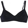 GIOS Reggiseno in cotone elasticizzato senza ferretto art. CANNELLA (2pz) - 5, Nero