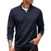 COOFANDY Felpa Uomo Senza Cappuccio Sweatshirt Mezza Zip Collo Semi Alto Maglione a Maniche Lunghe Classico Sportivo Pullover Casual Regular Fit Blu Viola XXL