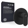KLUDI - X1 Rubinetto doccia da incasso con limitatore dell'acqua calda, miscelatore monocomando con cartuccia in ceramica di alta qualità per bagno, nero opaco, accessori necessari KLUDI Slimbox (Art.