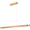 alfalux Lampada A Sospensione Lampada Da Soffitto LED Regolabile In Altezza In Legno Di Frassino Per Soggiorno Cucina Stile Rustico Luce Calda 115 cm LED115KB-3K-RUSTIKAL