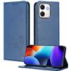XINYEXIN Custodia per Oppo A5x, Cover a Libro in Pelle PU con Blocco RFID, Slot per Carte, Supporto, Protezione Completa Antiurto - Blu