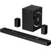 ULTIMEA 5.1.2 Soundbar TV con Dolby Atmos, 460W, Sistema Audio Surround, 2 Altoparlanti Surround, APP Controllo, Soundbar con Subwoofer Home Theater, Bluetooth 5.4, HDMI eARC, Skywave F40 Boom