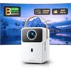 TOPTRO Proiettore Portatile [Batteria integrata & Android TV] Toptro Mini Proiettore 1080P Full HD E-Focus/Auto Keystone, 350 ANSI Videoproiettore con WiFi Bluetooth Zoom 50% per Home Theater/HDMI/USB