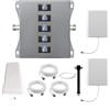 KKBSTR Amplificatore 4G 5G Amplificatore Segnale Cellulare, 5 Bande 800/900/1800/2100/2600MHz, Due Antenne Interne