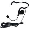Retevis Walkie Talkie Auricolare, Auricolare Dietro la Testa, Cuffie Regolabili con Microfono ad Asta Compatibile con Baofeng UV-5R eSynic RT24 RT86 Auricolare Radio Bidirezionale (1 Pezzo)
