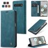 Owlhold Cover Magnetica per Google Pixel 7 Pro - Custodia Portafoglio in Pelle con Antiurto, Cavalletto e Fessure per Carte - Blu Verde