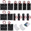 GTIWUNG 14 Pezzi AA Portabatterie 1/2/34 Posti 1.5V/3V/4.5V/6V aa Battery Holder Batteries Case con Cavi, Porta Pile aa, Titolare Caso Batteria, 3 Pezzi Custodia Batteria in Plastica Trasparente