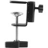 Morsetto A C Per Scrivania In Metallo Nero – Regolabile Fino A 5,8cm, Foro 12mm Per Microfono, Lampada, Monitor