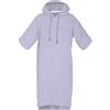 TOM TAILOR Poncho da surf per donna e uomo, L-XL, 100% cotone/spugna, poncho da bagno con cappuccio, marsupio e logo ricamato, viola (Soft Lilac)