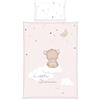 Herding babybest Set biancheria da letto per neonati, motivo reversibile Little Dreamer, federa 40 x 60 cm, copripiumino 100 x 135 cm, con cerniera e chiusura a busta, 100% cotone/renforcé