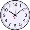 OFFICER PRODUCTS Orologio da parete in plastica, 30 cm, nero, con numeri arabi, orologio da parete/quarzo, silenzioso, per scuola, ufficio, soggiorno, cucina/analogico, moderno, rotondo, decorativo