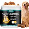 Adiwo Calmanti per Cani, Calmanti da Masticare per Cani 120 Compresse Gusto Pollo, Snack Naturali Calmanti per Allevia Lo Stress, L'abbaiare e L'ansia da Separazione nei Cani