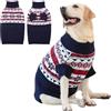 IECOii Maglia extra large per cani, taglia XXXXL, maglia a collo alto per cani, taglia 4XL, maglione invernale caldo per Dobermann, Dogga tedesca, taglia XXXX-Large