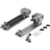 ATOMSTACK MAKER ATOMSTACK R8 Pro Laser Rotation con mandrini e rulli, rullo a disco per oggetti irregolari, sferici e cilindrici, per P1 A5 A10 A20 A30 A40 Pro tutti gli incisori laser