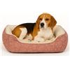 Flamingo Cuccia gatto - cuccia cane - Lilly rosa - 60 cm - Peluche morbido e tessuto leggero - Imbottitura in fibre di poliestere - Base antiscivolo - Flamingo