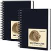DagouColor Quaderno da Disegno Schizzo, 50 Fogli, A5, 2 Pack