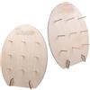 INCNMAD Espositore per Ciambelle in Legno 2 pcs Elegante Donut Display per Dolci e Ciambelle Porta Donuts per Matrimoni Compleanni Feste Decorazioni per Pasticceria (Ovale)