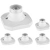 ledscom.de 5 pezzi Plafoniera/porta lampada ELEKTRA, bianco, 1x E27 max. 60W
