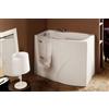 Bagnoexpert Vasca idromassaggio Ausilia 120x70 con seduta ergonomica a destra