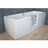 Bagnoexpert Vasca idromassaggio comfort 170x70 con porta centrale trasparente