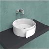 CERAMICA FLAMINIA Lavabo Roll appoggio salvaspazio 44 tondo in ceramica bianco lucido - Cod. Articolo: RL44L