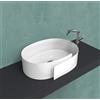 CERAMICA FLAMINIA Lavabo Roll appoggio 56x42 ovale in ceramica bianco lucido - Cod. Articolo: RL56L