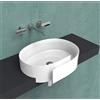 CERAMICA FLAMINIA Lavabo Roll semincasso salvaspazio 56x42 ovale in ceramica bianco lucido - Cod. Articolo: RL56S