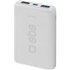 SBS POWERBANK POWER BANK 5000 MAH 2 USB RICARICA VELOCE LED STATO RICARICA NUOVO