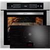 KAISER Set da forno Autark da incasso, in acciaio inox, 86 l, 15 Fkt.+piano cottura a induzione 90 cm, display TFT FREE Zone EH 6306 N R+KCT 9140 FI